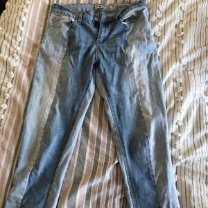 Stylish two tone jeans